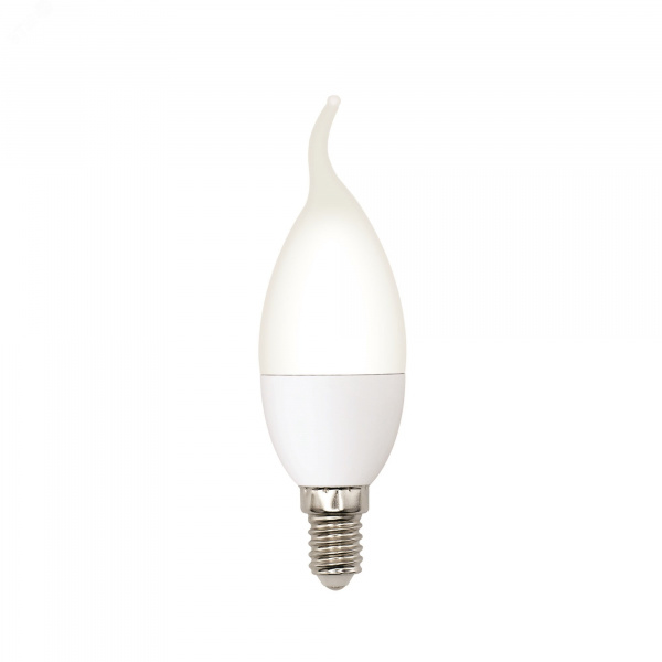 Лампа светодиодная LED-CW37-5W/3000K/E14/FR/SLS Форма свеча на ветру матовая Теплый (3000K)