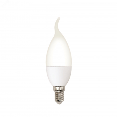 Лампа светодиодная LED-CW37-5W/3000K/E14/FR/SLS Форма свеча на ветру матовая Теплый (3000K)