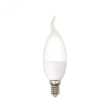 Лампа светодиодная LED-CW37-5W/3000K/E14/FR/SLS Форма свеча на ветру матовая Теплый (3000K)