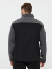 Куртка демисезонная LULEA2 из материала Softshell, серо-чёрная, размер L