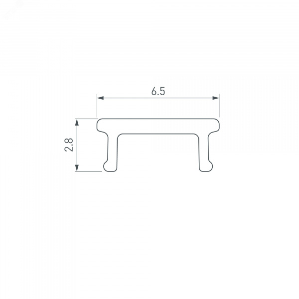 Прожектор линейный AR-LINE-500-12W Warm (GR, 30 deg, 230 В) (IP65 металл, 3 года)