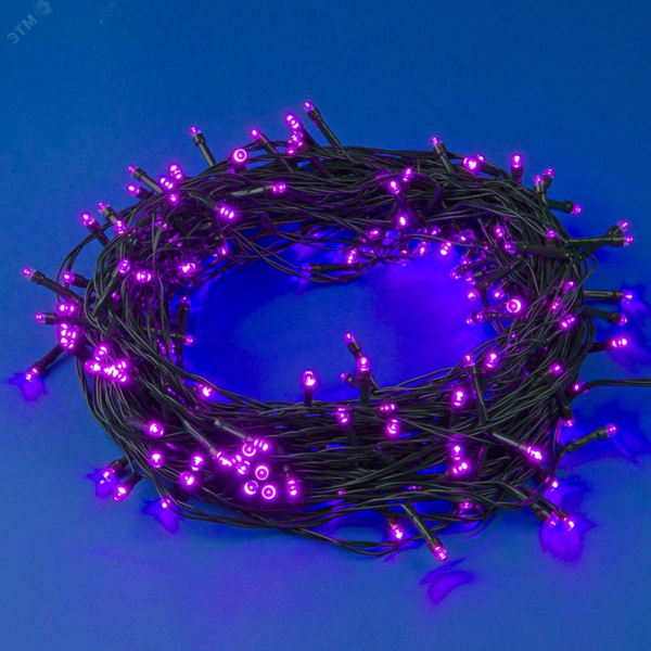 Гирлянда светодиодная 20 м 200 светодиодов ULD-S2000-200/DGA PINK IP20 розовый свет зеленый провод