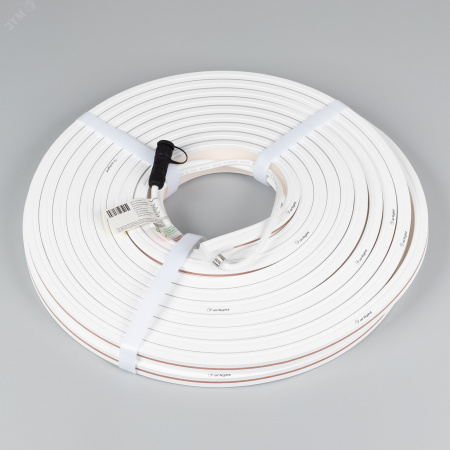 Лента светодиодная герметичная MOONLIGHT-TOP-X320-13x12mm 24V White6000 (5 W/m, IP67, sauna, 15m, wire x2) (ARL, Вывод вниз, 3 года)