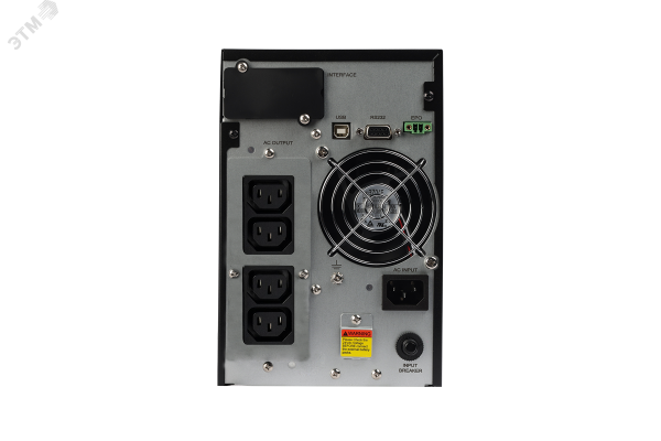 Источник бесперебойного питания SMARTWATT UPS XPERT 1kVA, онлайн, мощность 1000/900 ВА/Вт, напольный, LCD дисплей, управляемые розетки, IEC13 - 4 шт., встроенные АКБ