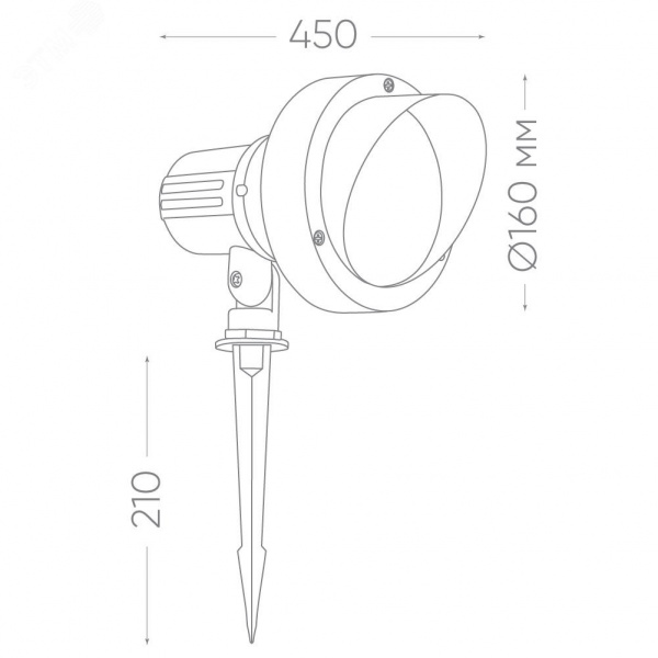 Светильник светодиодный тротуарный ДТУ-12w RGB IP65