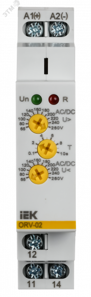 Реле повышения напряжения ORV. 1ф 110-240 В AC/DC