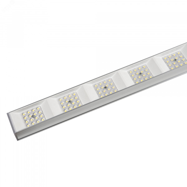 Светильник светодиодный ULO-EL120B-100W/6500K/K SILVER LINKABLE накладной соединяемый Дневной свет (6500K) Корпус серебристый Угол 60 градусов