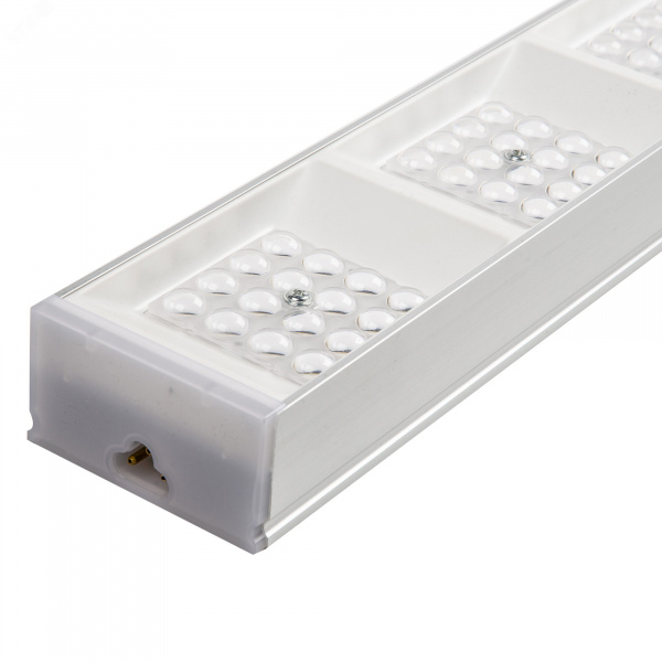 Светильник светодиодный ULO-EL120B-100W/6500K/K SILVER LINKABLE накладной соединяемый Дневной свет (6500K) Корпус серебристый Угол 60 градусов