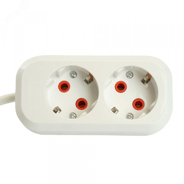 Удлинитель 2-местный с/з 3x1мм2 3м 250В 16А Home HM06-21-03 белый