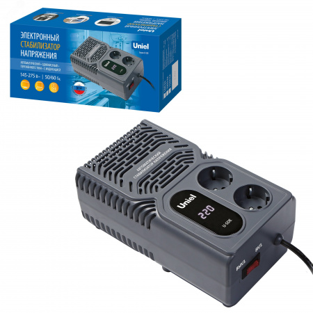Стабилизатор напряжения серии Constant 1000ВА Настольный TM Uniel U-SDE 1000W