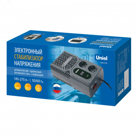 Стабилизатор напряжения серии Constant 1000ВА Настольный TM Uniel U-SDE 1000W