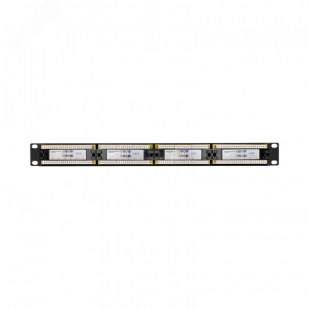 Патч-панель 19дюймов PRO 1U 24 порта UTP RJ-45 CAT 6