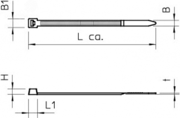 Кабельная стяжка белая 3,6x150 мм