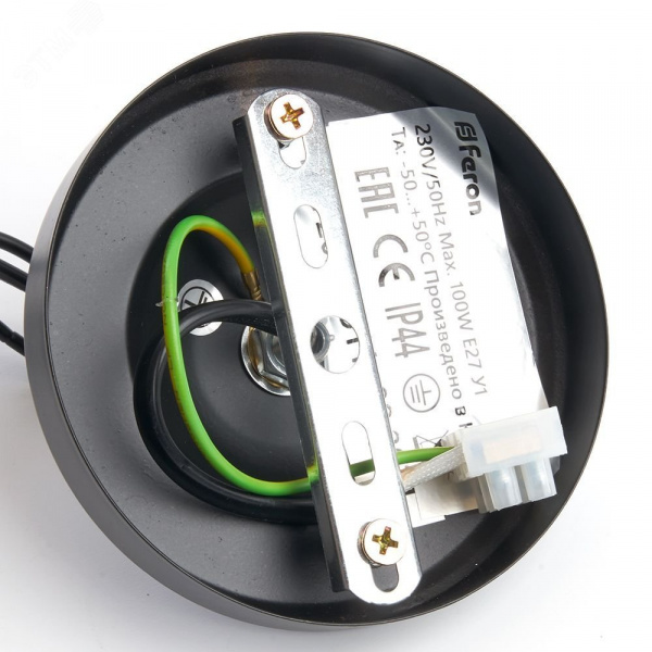 Светильник НСУ-100w цепь Е27 IP44 черный