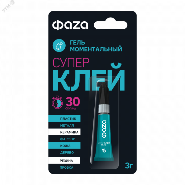 Супер-клей ФАZА GGl-3x1 Гель 3г BL-1