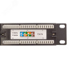 Патч-панель TERACOM 19'' Cat.5E 1U неэкранированная UTP 24 порта RJ-45 110 IDC