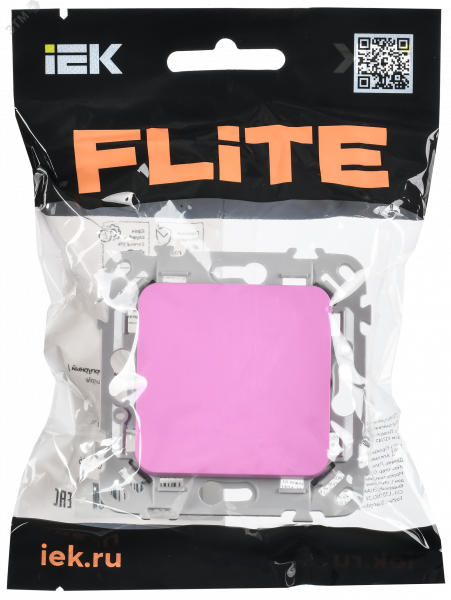 FLITE Выключатель 1-клавишный 10А ВС11-1-0-ФлПр пурпурный IEK