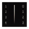 Панель SMART-P34-DIM-IN Black 230V, 0-10V, Sens, 2.4G ARL, IP20 пластик, 5 лет