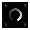 Панель SMART-P4-DIM-G-IN Black 12-24V, 4x3A, Sens, 2.4G IP20 пластик, 5 лет