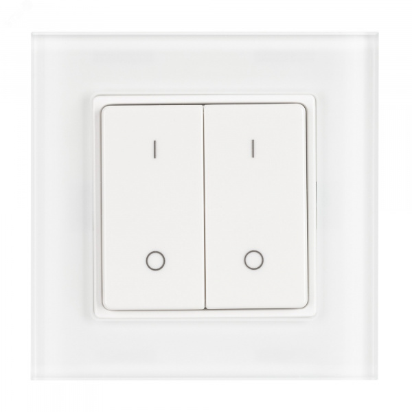 Панель SMART-P47-DIM-G-SUF 3V, 2 зоны, Knob, 2.4G пластик