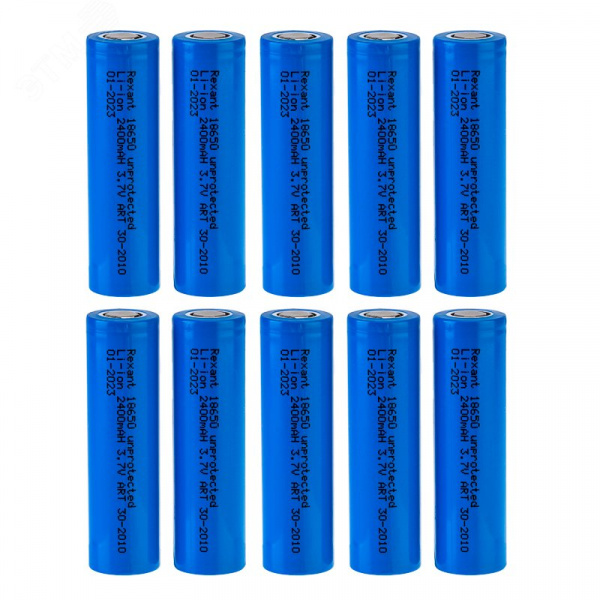 Аккумулятор 18650 unprotected Li-ion 2400 mAH 3.7 В