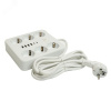 Удлинитель 6-местный c/з 3x1 мм2 3м 250В 10А 4USB+2Type-C 2.4А Home белый