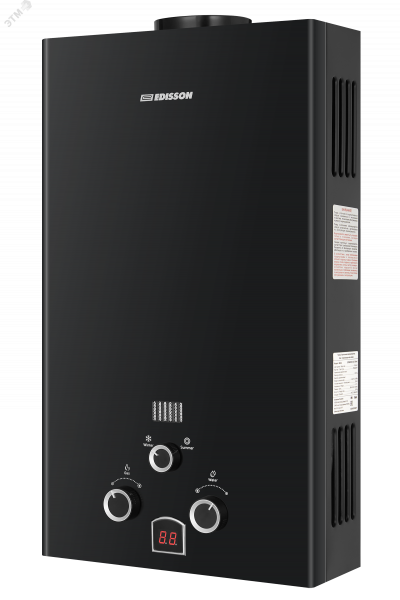 Водонагреватель газовый проточный EDISSON E 20 D  (Black)