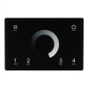 Панель Sens SMART-P79-DIM Black 230V, 4 зоны, 2.4G ARL, IP20 пластик, 5 лет