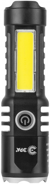 Фонарь светодиодный UA-403 универсальный аккумуляторный 5 Вт LED + 3 Вт COB оптический Zoom 4 режима USB type C