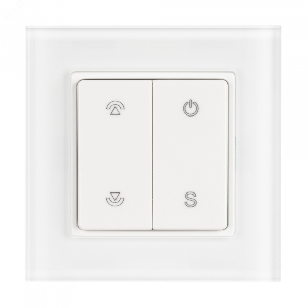 Панель SMART-P47-DIM-G-SUF 3V, 1 зона, Knob, 2.4G ARL, стекло