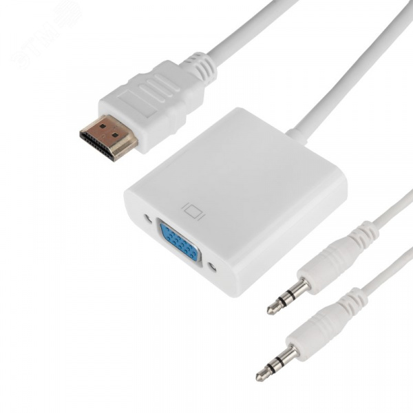 Переходник HDMI - VGA, провод + аудио кабель 3.5мм.