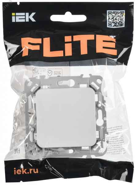 FLITE Выключатель 1-клавишный 10А ВС11-1-0-ФлЖ жемчуг IEK