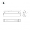 Панель Sens SMART-P38-MIX White 230V, 4 зоны, 2.4G ARL, IP20 пластик, 5 лет