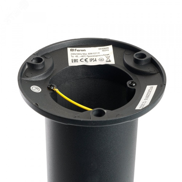 Светильник НТУ-60w столб Е27 IP54 черный