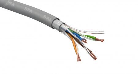 Кабель витая пара F/UTP 4x2x24AWG Cat5e CU PVC 305м ЭРА SIMPLE FL-4-PVC