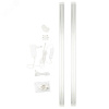 Светильники светодиодные для мебели UЛм-F45-2x6W/4500K IP20 SILVER набор из 2-х шт Механический выключатель 600х25х8мм 2х500Лм