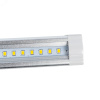 Светильники светодиодные для мебели UЛм-F45-2x6W/4500K IP20 SILVER набор из 2-х шт Механический выключатель 600х25х8мм 2х500Лм