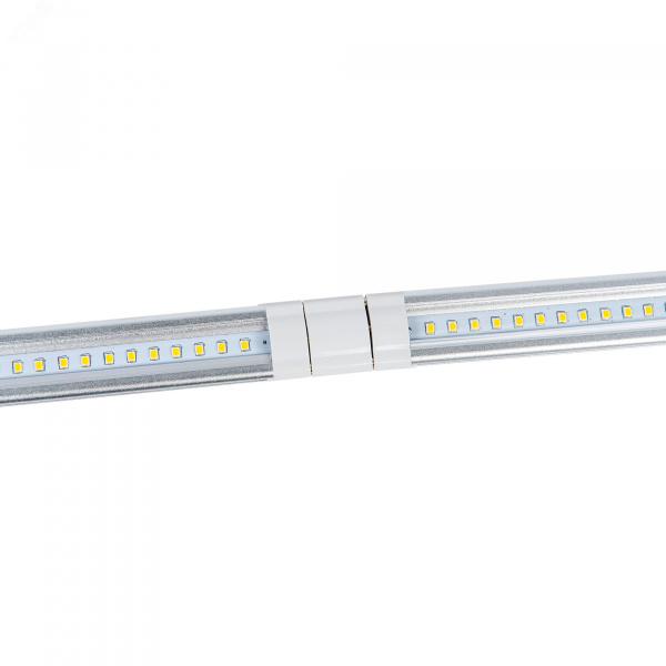Светильники светодиодные для мебели UЛм-F45-2x6W/4500K IP20 SILVER набор из 2-х шт Механический выключатель 600х25х8мм 2х500Лм