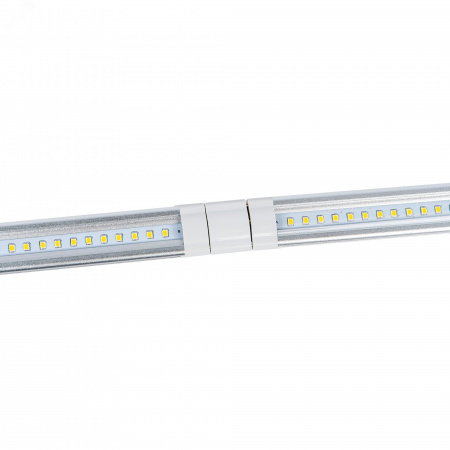 Светильники светодиодные для мебели UЛм-F45-2x6W/4500K IP20 SILVER набор из 2-х шт Механический выключатель 600х25х8мм 2х500Лм