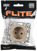 FLITE Розетка с заземлением с защитными шторками безвинтовое крепление 16А РСш11-1-ФлЛ льняной IEK