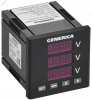 Вольтметр цифровой щитовой трехфазный DO RS-485 72х72мм LED GENERICA