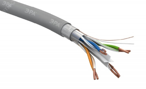 Кабель витая пара F/UTP 4x2x23 AWG Cat 6 CU PVC 305м F-4-PVC-6