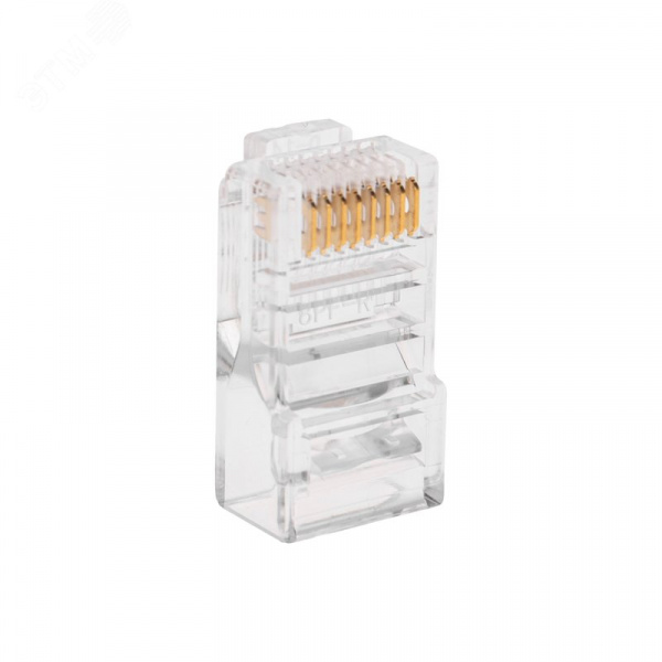 Разъем cквозной RJ-45(8P8C) под витую пару UTP CAT 5e (100шт/уп)