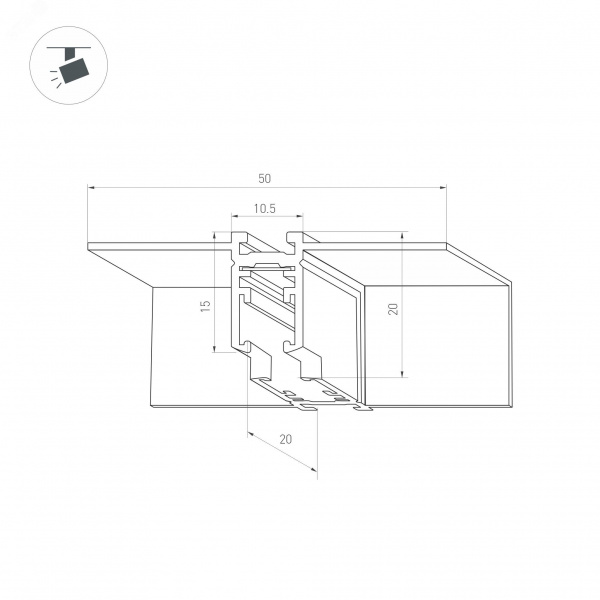 Релейный модуль DALI-701-SW-DIN (BUS, 16A) (IARL, DIN)
