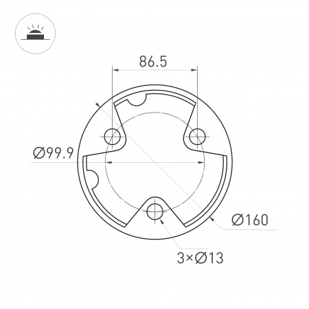 Светильник LGD-LANDMARK-BOLL-H1200-20W Warm3500-MIX (GR, 300 deg, 230 В) (IP65 Металл, 5 лет)