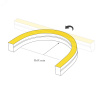 Лента светодиодная герметичная MOONLIGHT-SIDE-A140-12x17mm 24V White-MIX (12 W/m, IP67, 5m, wire x2) (ARL, Вывод боковой, 3 года, 140 LED/m)