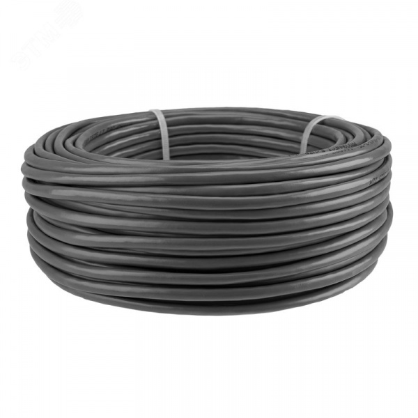 Витая пара F/UTP 4PR 24AWG CCA CAT5e PVC серый бухта 25м