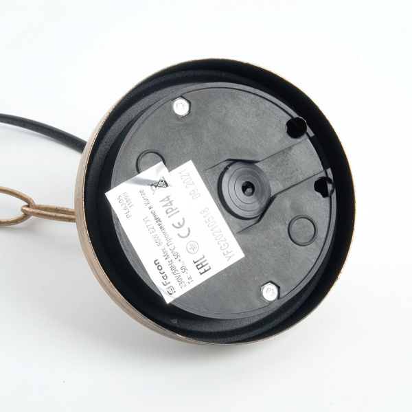 Светильник НСУ-60w цепь Е27 IP44 черное золото