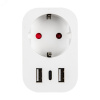 Умная розетка Wi-Fi 2USB Type-C  5В, 2,4A 16A До 3680Вт Голосовое управление приложение UnielSmart  TM Uniel USH-A103 1G/UC/WF WHITE