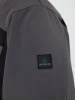 Куртка демисезонная LULEA2 из материала Softshell, серо-чёрная, размер XL